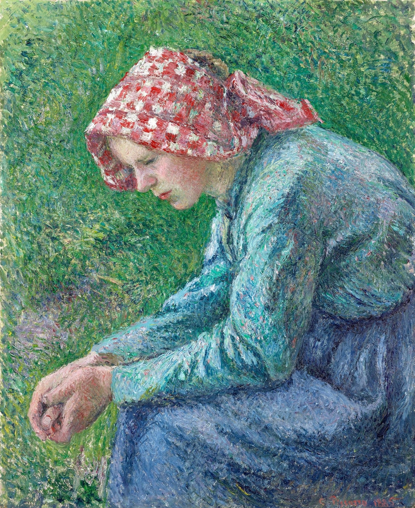 A Seated Peasant Woman (1885) - Milisima Studio