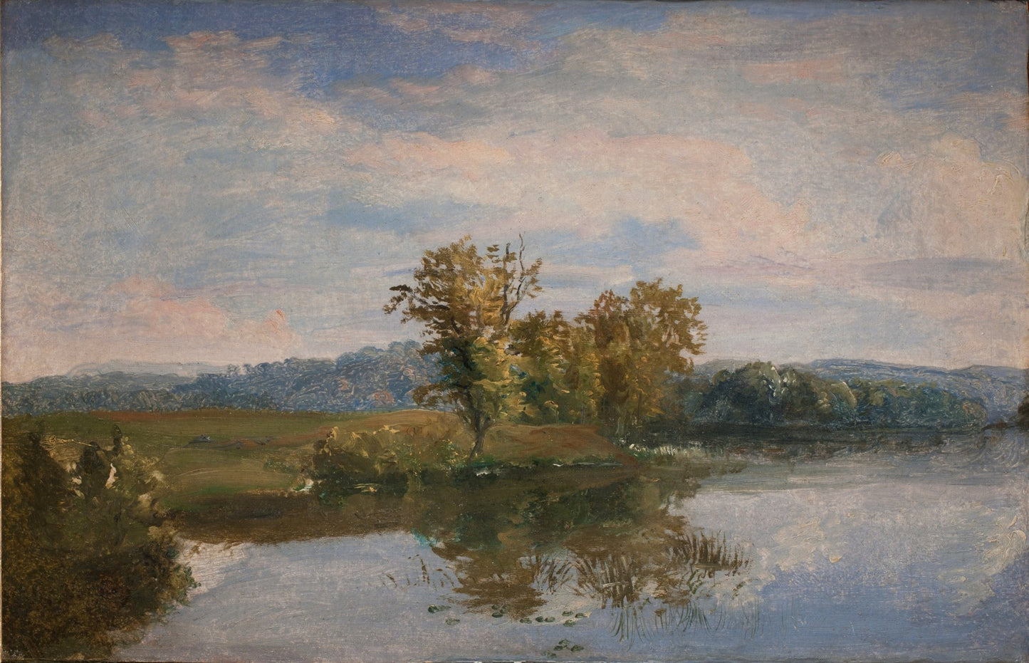 A View of Lake Vejl near Silkeborg, Jutland (1843) - Milisima Studio