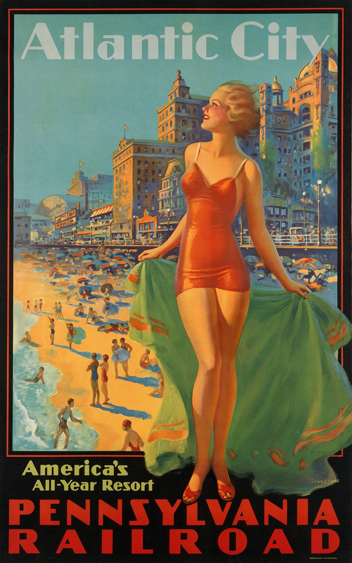 Atlantic City - America’s All - Year Resort (1936) - Milisima Studio