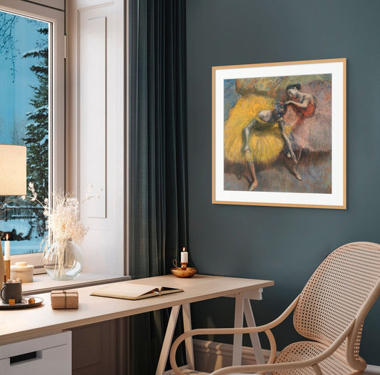 Deux Danseuses Jaunes Et Roses (ca. 1898) - Milisima Studio