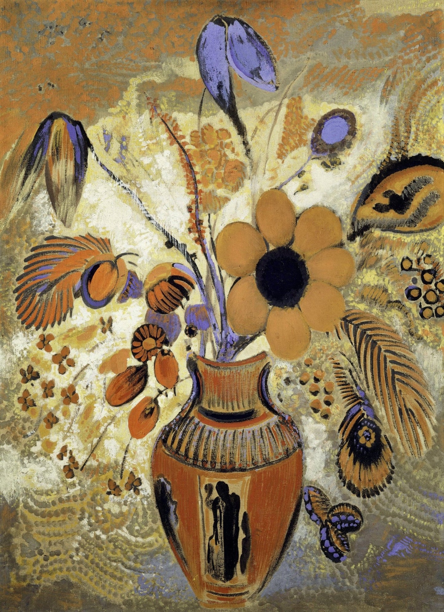 Etruscan Vase with Flowers (1900—1910) - Milisima Studio