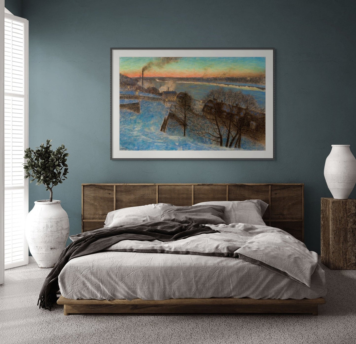 Evening in February, Riddarfjärden (Stockholm) (1892 - 1893) - Milisima Studio