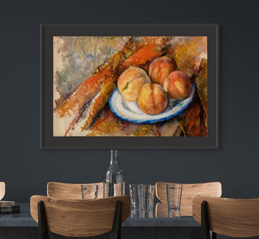 Four Peaches on a Plate (ca.1890–1894) - Milisima Studio