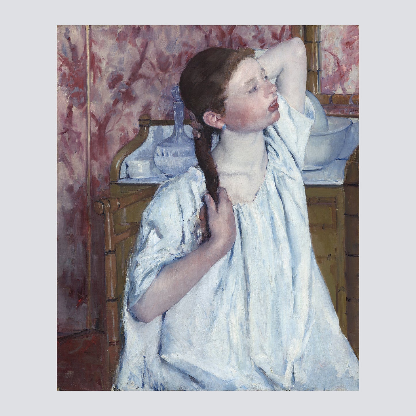 Girl Arranging Her Hair (1886) - Milisima Studio