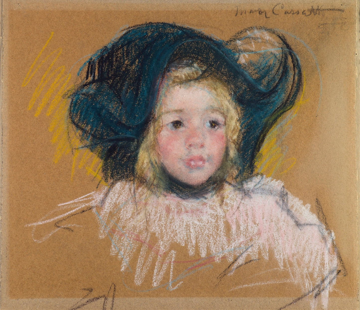 Head of Simone in a Green Bonnet with Wavy Brim (No. 2) (c.1904) - Milisima Studio