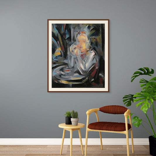 Jeune Assis À Table Face À Une Tasse (1931) - Milisima Studio