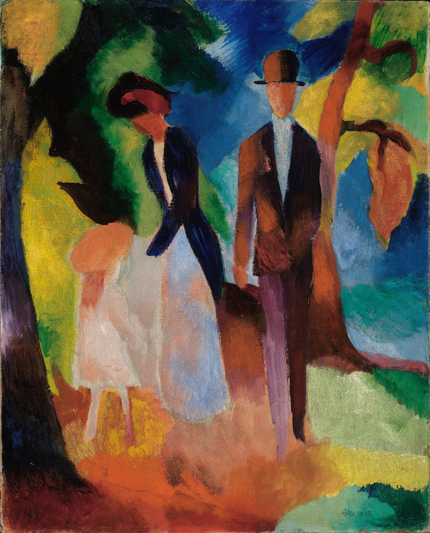 People by a Blue Lake (1913) - Milisima Studio