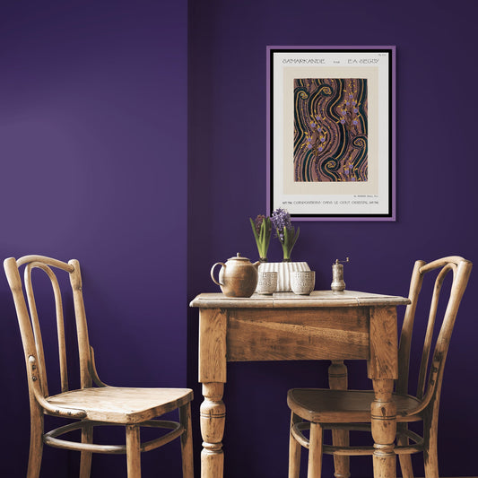 Samarkande PL 8 Flower pochoir pattern pattern (1914) - Milisima Studio