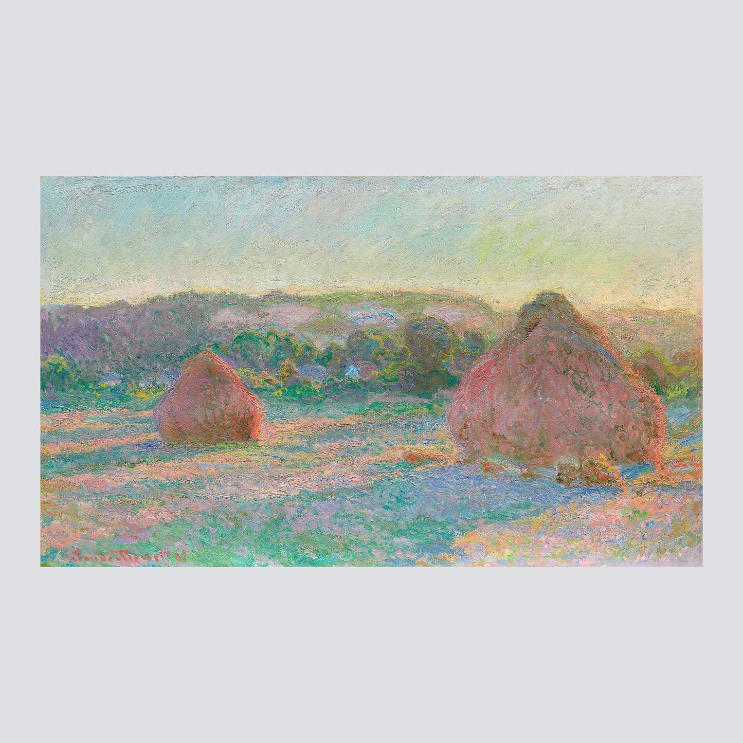 Stacks of Wheat, End of Summer (1890–1891) - Milisima Studio