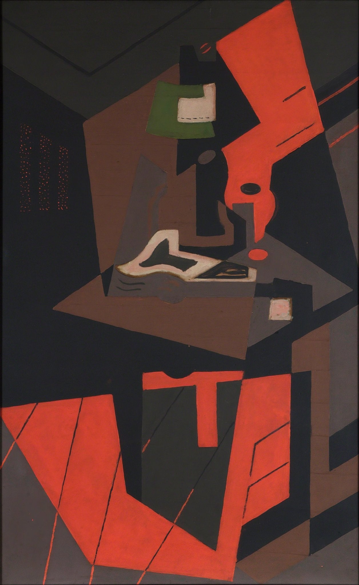 Still Life with Red Lamp (1916 - 1918) - Milisima Studio