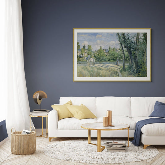 Sunlight on the Road, Pontoise (1874) - Milisima Studio