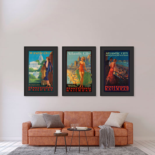 Washington - The City Beautiful, Pennsylvania Railroad (1937) - Milisima Studio