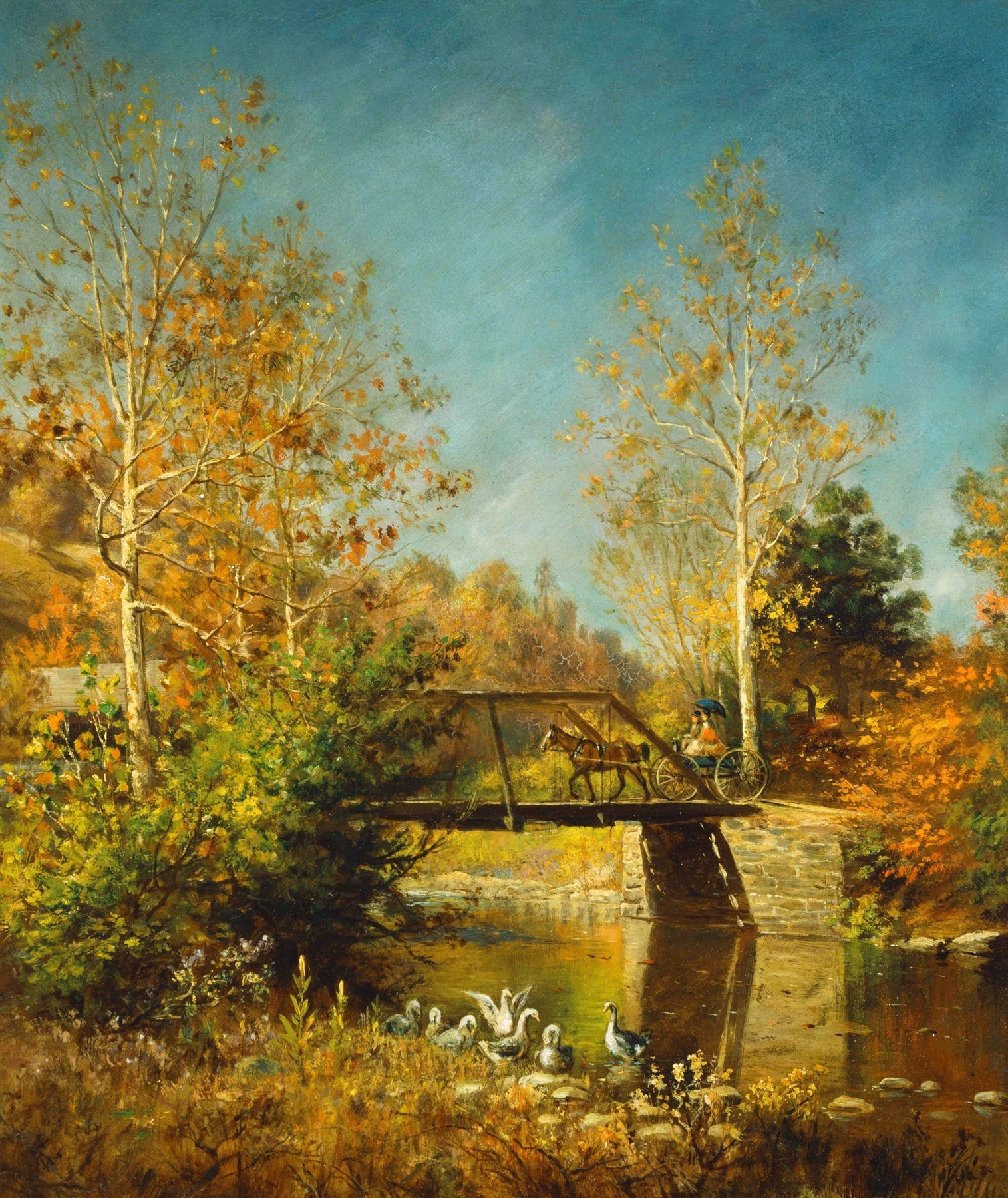 Going to Town by Edward Lamson Henry – 19th-century American genre painting print