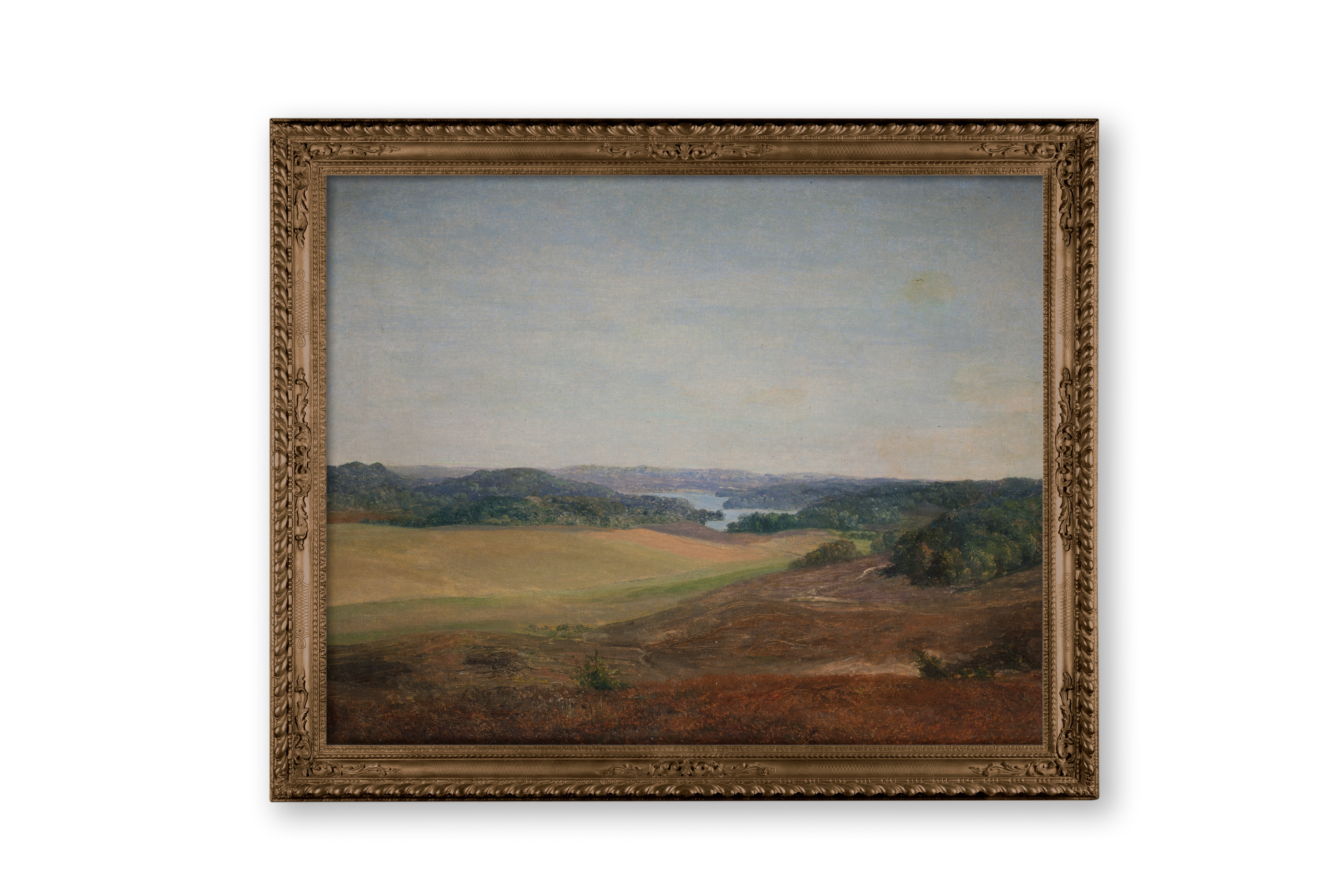 Landscape near Silkeborg, Jutland by Dankvart Dreyer. Vintage fine art print.