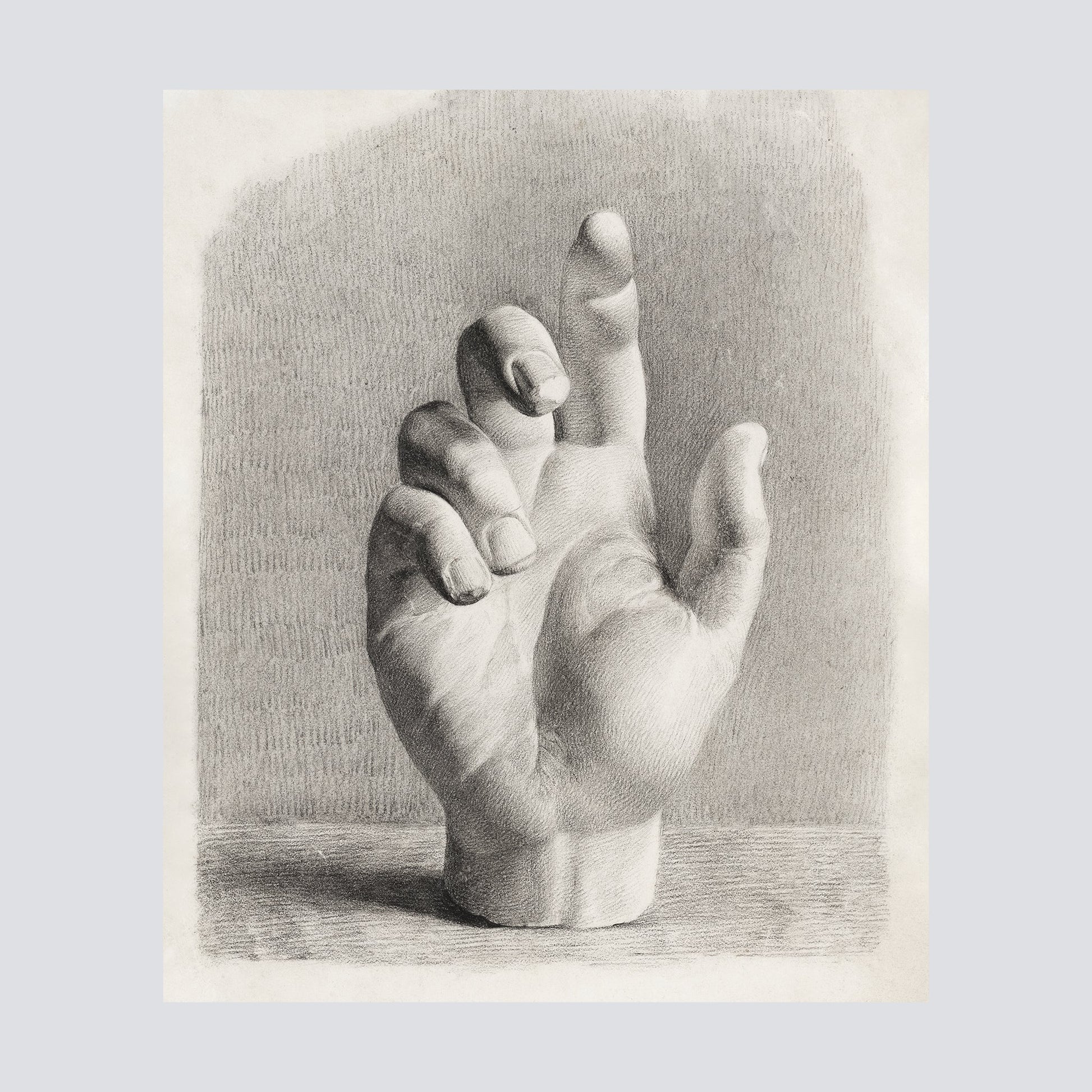 En Hånd, Tegnet Efter Gips (1829–1833) - Milisima Studio
