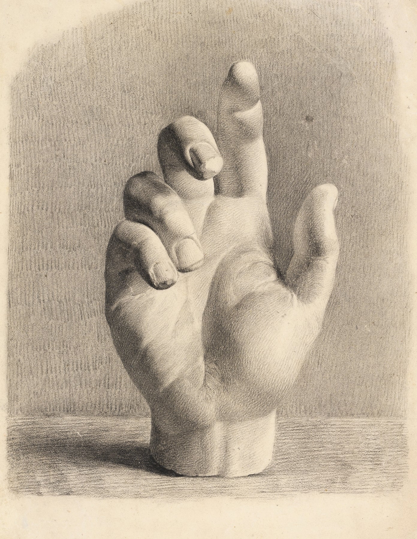 En Hånd, Tegnet Efter Gips (1829–1833) - Milisima Studio