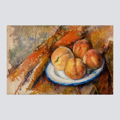 Four Peaches on a Plate (ca.1890–1894) - Milisima Studio