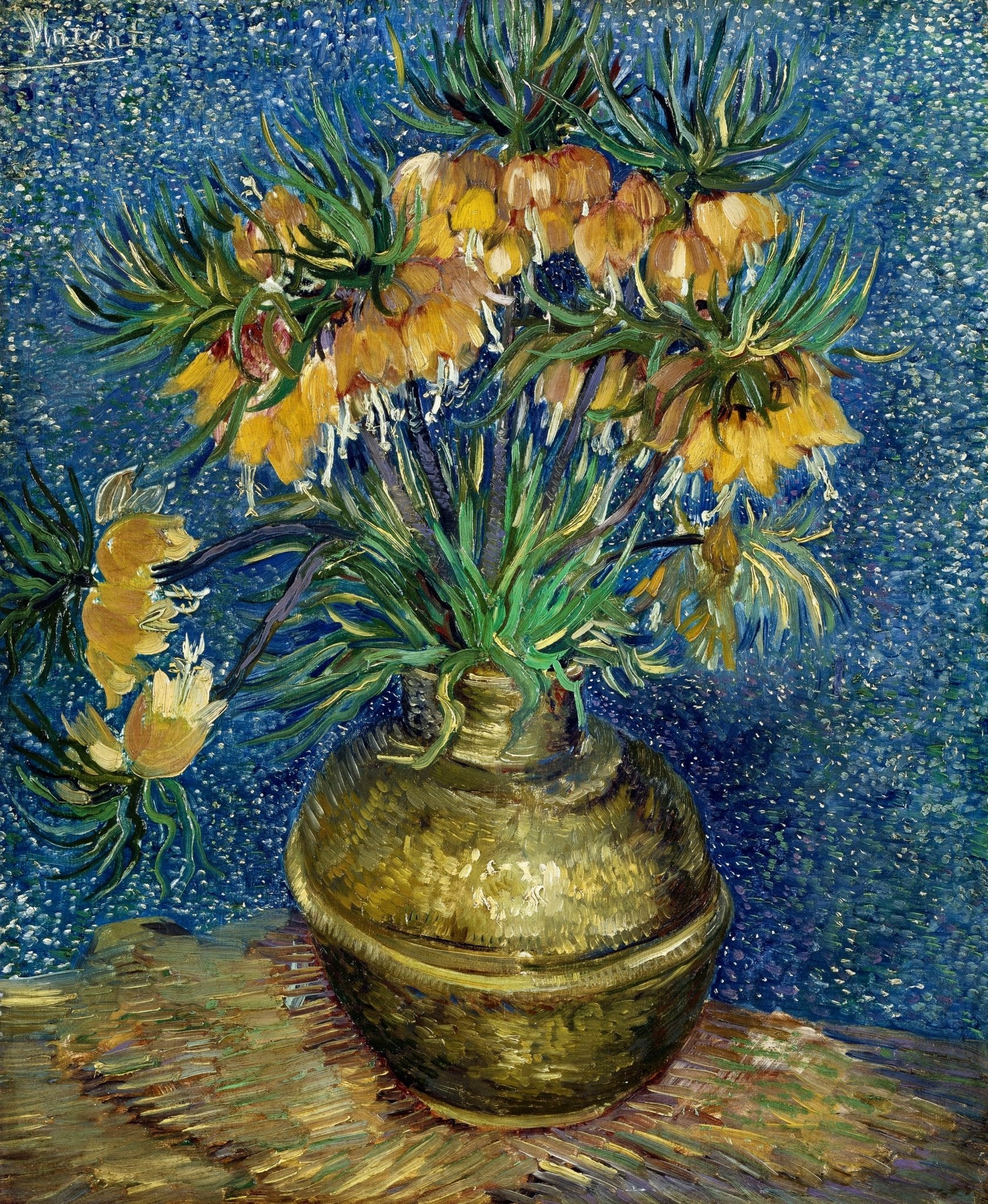 Imperial Fritillaries in a Copper Vase (1887) - Milisima Studio