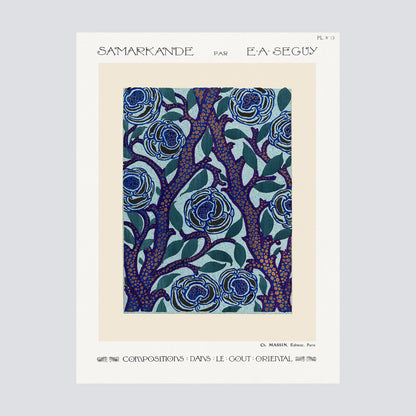 Samarkande PL 13 Flower pattern (1914) - Milisima Studio