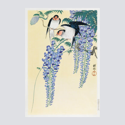 Swallows and Wisteria (1926) - Milisima Studio