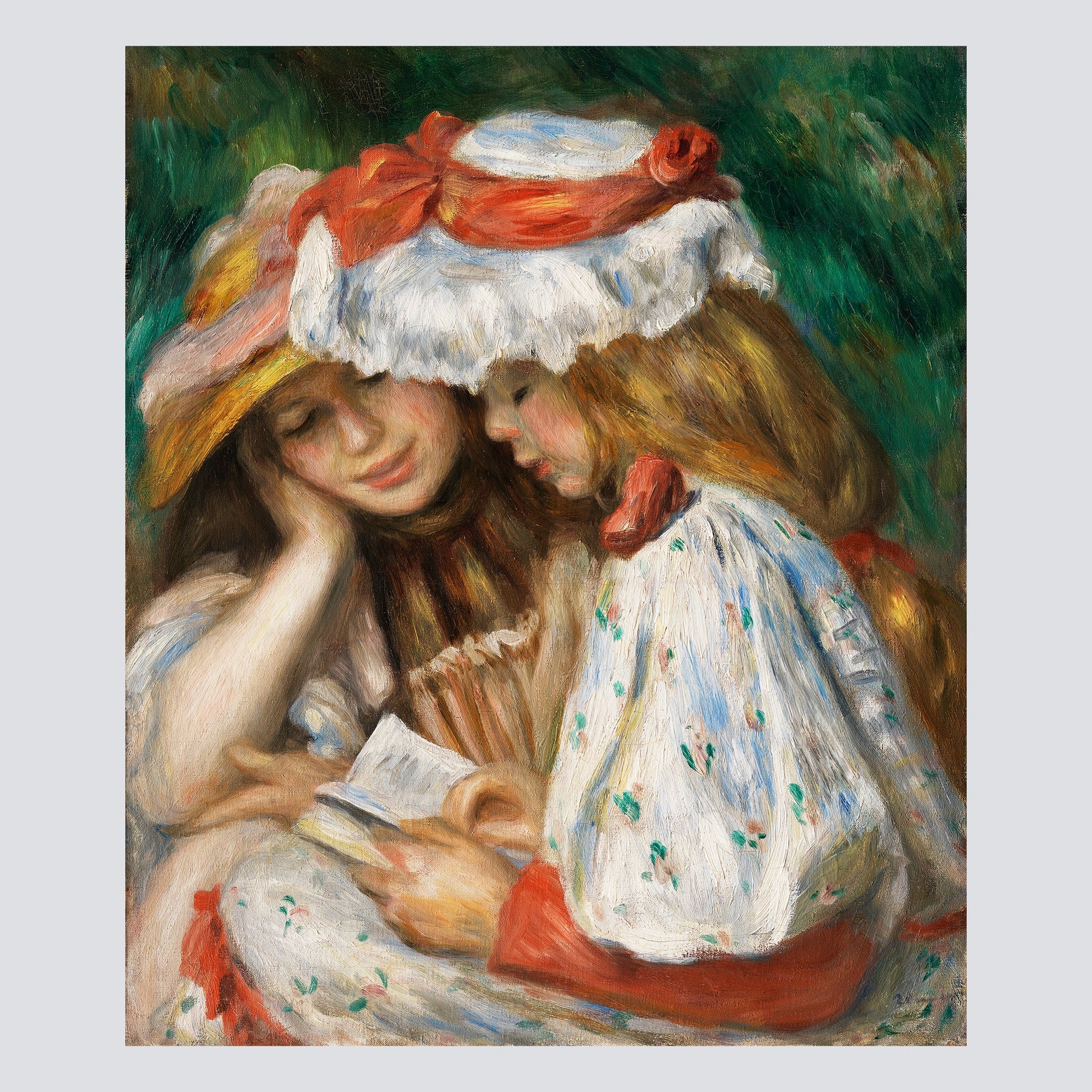 Two Girls Reading (c. 1890–1891) - Milisima Studio