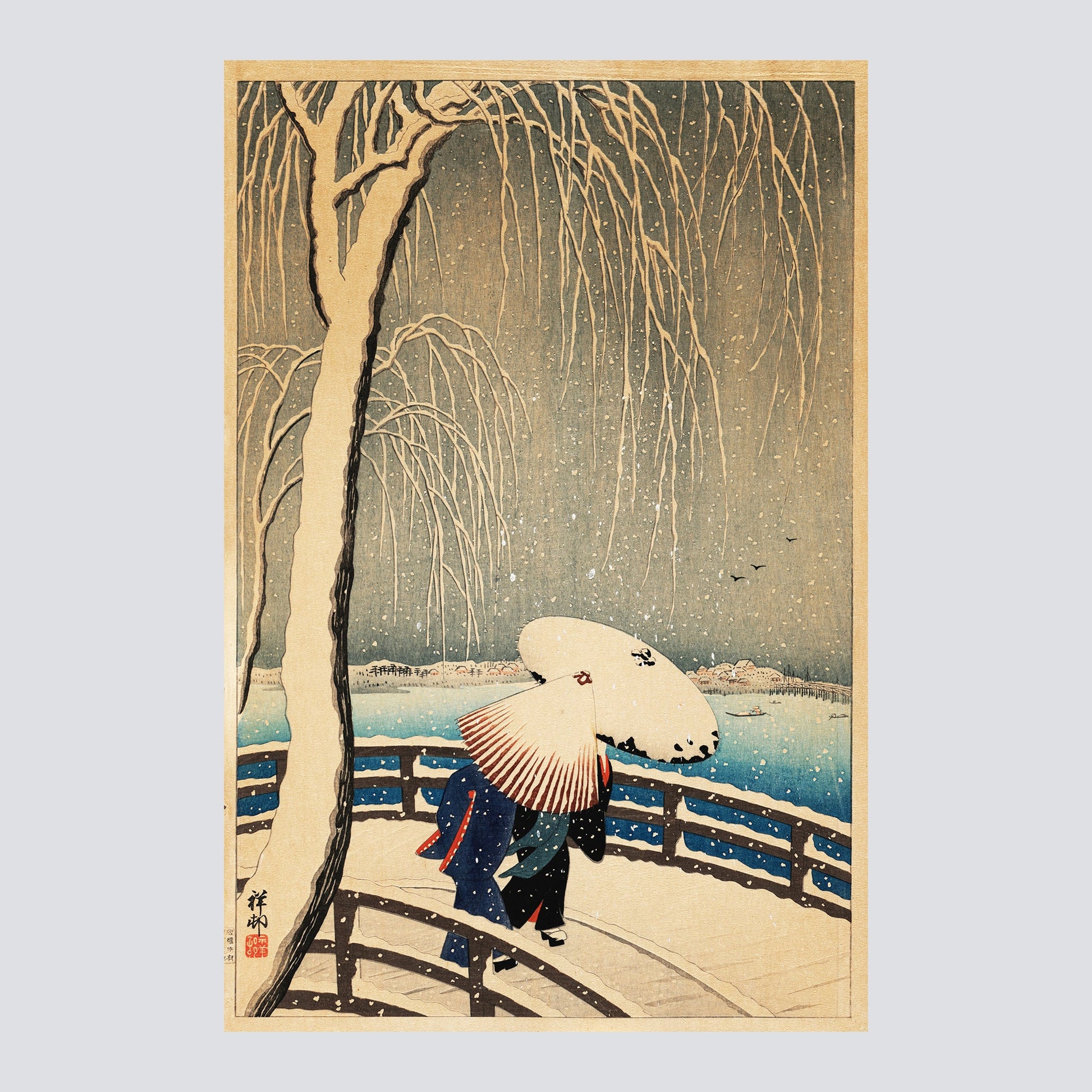 Umbrellas in the Snow (1931) - Milisima Studio