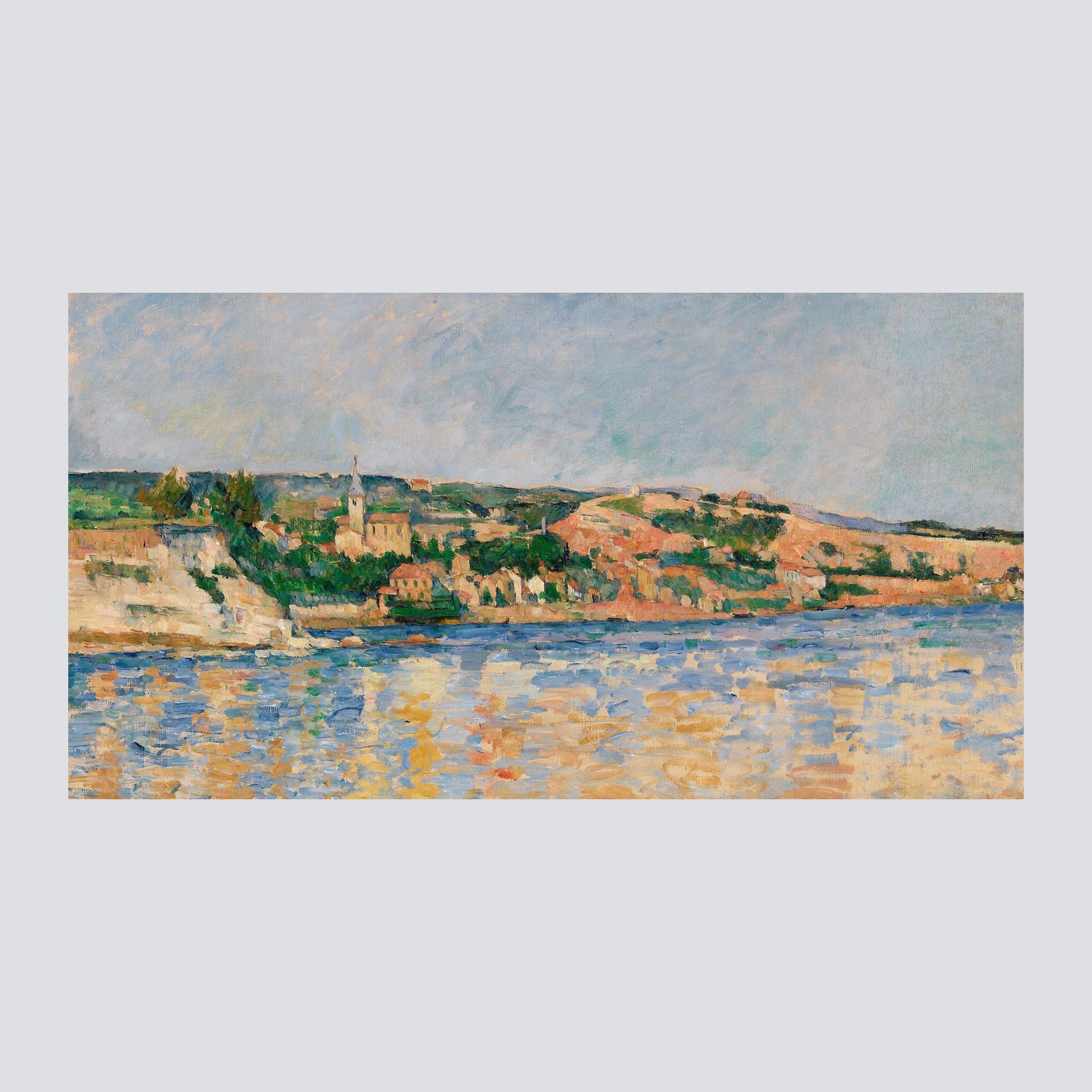 Village at the Water's Edge (ca. 1876) - Milisima Studio