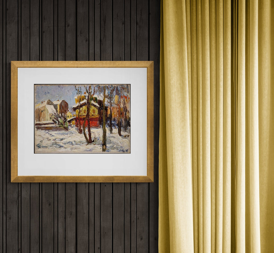 Winter in Schwabing (1902) - Milisima Studio